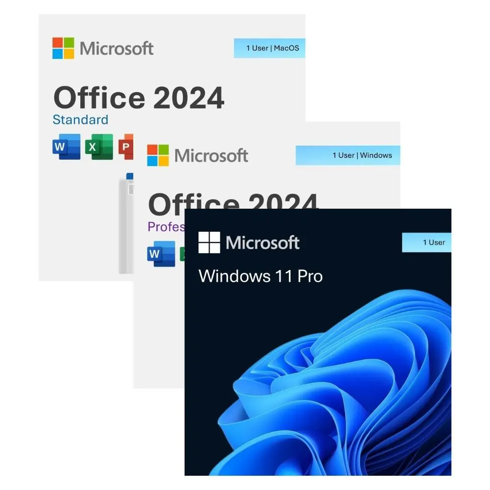 Office 2024 Pro Plus + Office 2024 Standard for MAC + Windows 11 Pro Bundle