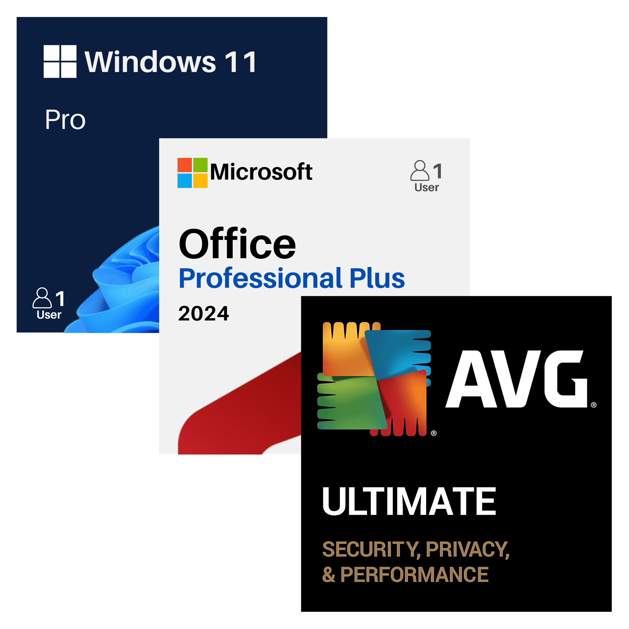 Office 2024 Professional Plus + Windows 11 Pro + AVG Ultimate Bundle